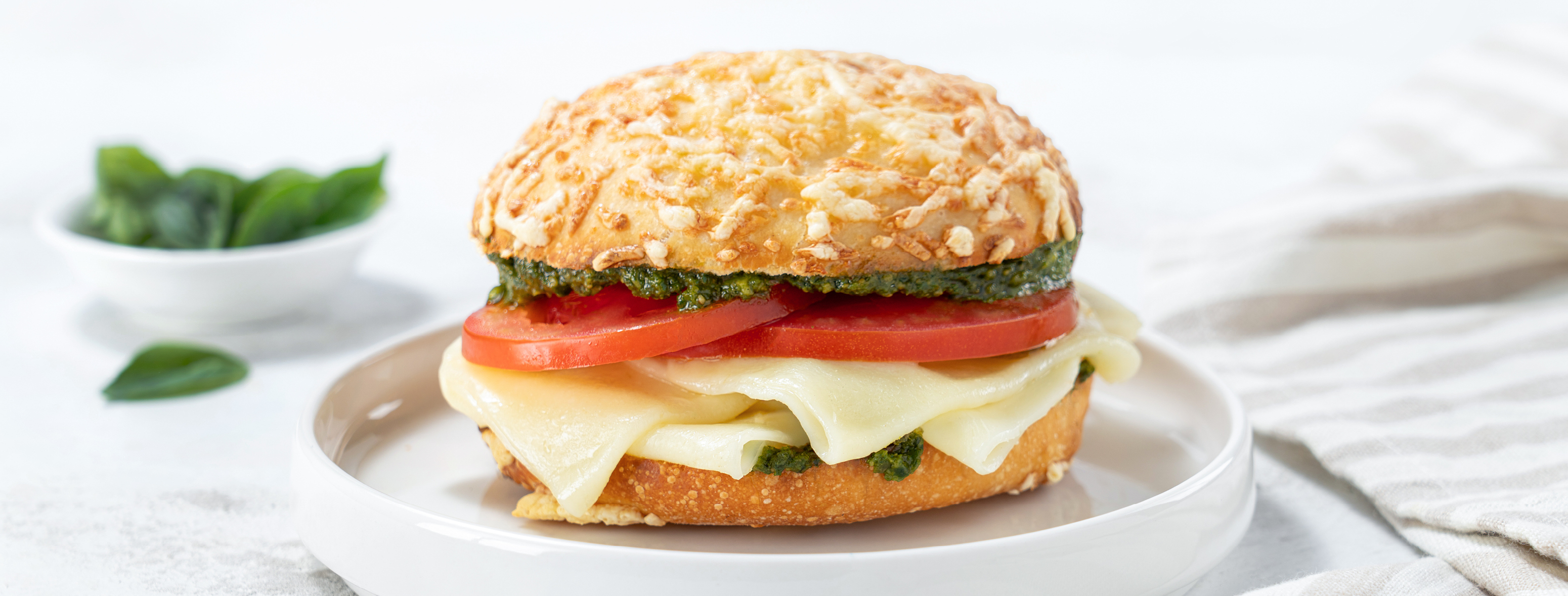 Faluche Mozzarella Pesto